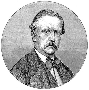 Etching of Hermann von Helmholtz