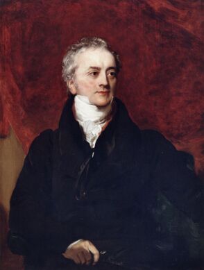 Oil painting: portrait of Thomas Young